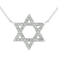 thumbnail image 1 of Pompeii 1Ct TW Diamond Jewish Star Pendant 14k Gold Lab Grown Necklace 1" Tall, 1 of 6