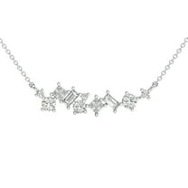 Pompeii 1Ct TW Diamond Mixed Fancy Shape Designer Necklace 14k Gold Lab Grown Pendant
