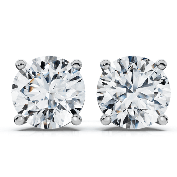 Pompeii 1Ct TW Round Diamond Studs 14k Gold Lab Grown (F/G,VS1-VS2)