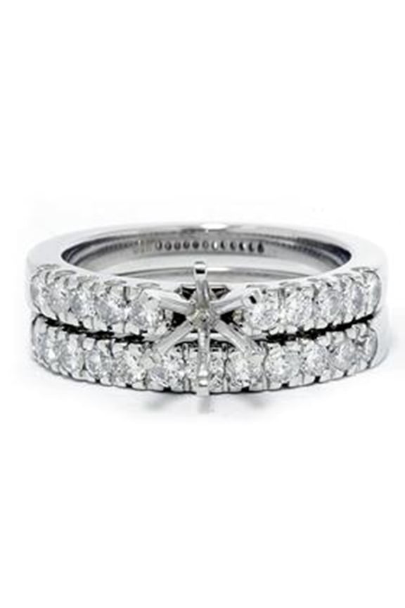 Pompeii 1ct Diamond Engagement Matching Wedding Ring Setting (G/H,I1)