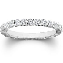 Pompeii 1ct Diamond Eternity Wedding Ring in 14k Rose Gold (,I1)