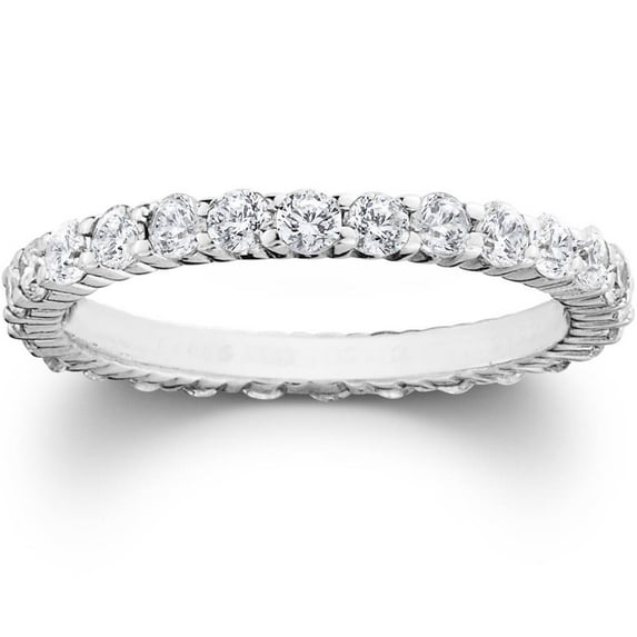 Pompeii 1ct Diamond Eternity Wedding Ring in 14k Rose Gold (,I1)