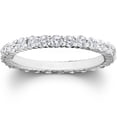 thumbnail image 1 of Pompeii 1ct Diamond Eternity Wedding Ring in 14k White Gold (,I1), 1 of 4