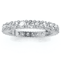 Pompeii 1ct Diamond Eternity Wedding Ring in 14k White, Yellow, Rose Gold Lab Grown