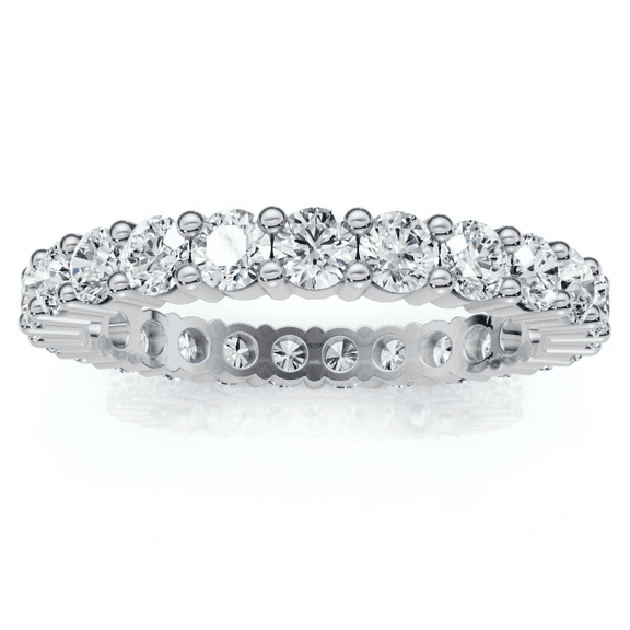 Pompeii 1ct Diamond Eternity Wedding Ring in 14k White, Yellow, Rose Gold Lab Grown