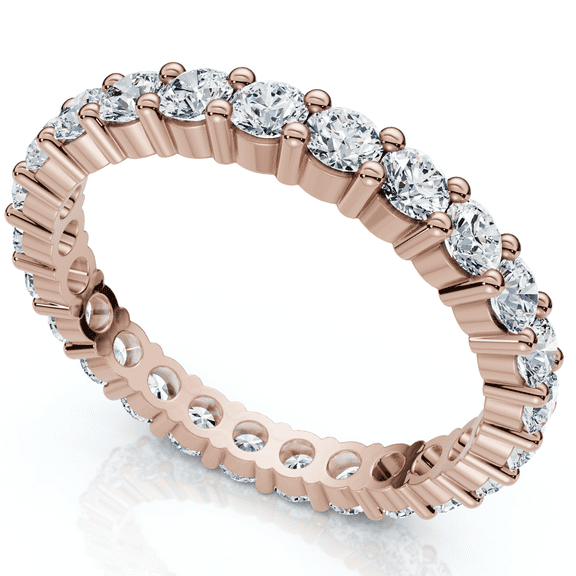 Pompeii 1ct Diamond Eternity Wedding Ring in 14k White, Yellow, Rose Gold Lab Grown