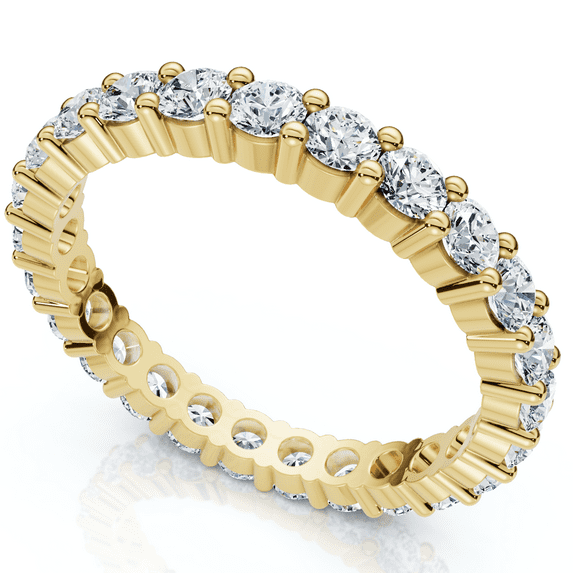 Pompeii 1ct Diamond Eternity Wedding Ring in 14k White, Yellow, Rose Gold Lab Grown