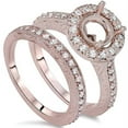 thumbnail image 1 of Pompeii 1ct Vintage Engagement Wedding Ring Semi Mount Set 14K Rose Gold (G/H,I1-I2), 1 of 3