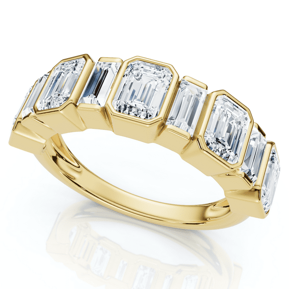 Pompeii 2.00Ct Emerald Cut Wedding Ring Anniversary Band 14k Gold Lab Grown (G/H,VS2-SI1)