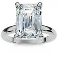 thumbnail image 1 of Pompeii 2.05Ct Emerald Cut Certified Diamond Hidden Petal Engagement Ring Gold Lab Grown, 1 of 7