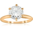 thumbnail image 1 of Pompeii 2 1/2 ct Round Solitaire Diamond Engagement Ring 14k Yellow Gold  (G/H,I1-I2), 1 of 3