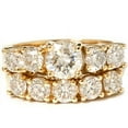 thumbnail image 1 of Pompeii 2 1/2ct Round Diamond Matching Wedding Set 14K Gold (H/I,I1), 1 of 5
