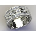 thumbnail image 1 of Pompeii 2 1/2ct Vintage Diamond 3/4 Eternity Wedding Ring 14K White Gold (H/I,SI2), 1 of 4
