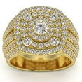 thumbnail image 1 of Pompeii 2 1/3Ct Diamond Cushion Halo Engagement Ring in White Yellow or Rose Gold, 1 of 3