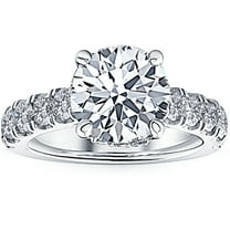 Pompeii 2 3/4 Ct Diamond Hidden Halo Engagement Ring 14k White Gold (G/H,SI2-I1)