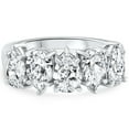 thumbnail image 1 of Pompeii 2 - 6 Ct Pear Diamond 5-Stone Wedding Ring 14k Gold Lab Grown (F/G,VS1-VS2), 1 of 4