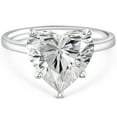 thumbnail image 1 of Pompeii 2 - 6Ct Heart Shape Diamond Engagement Ring 14k Gold or Platinum Lab Grown, 1 of 3