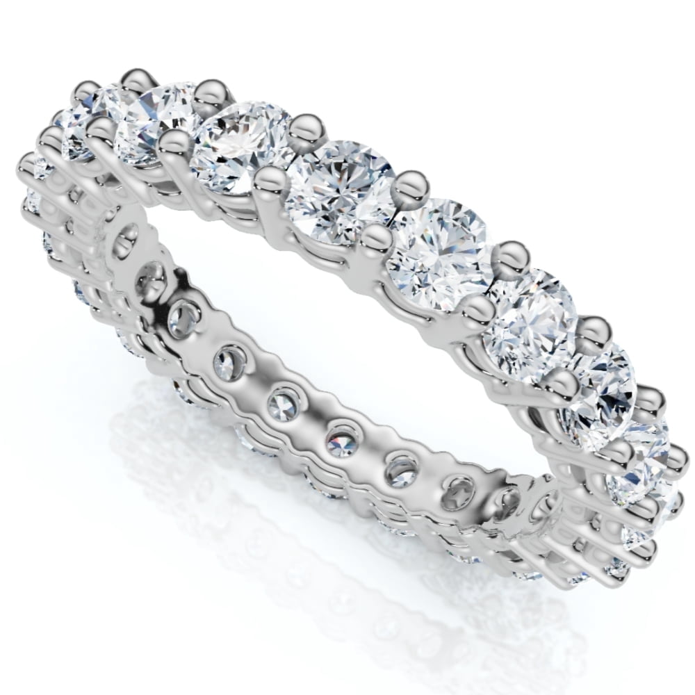 Pompeii3 2 - 6Ct TW Diamond Eternity Ring 14k Gold Anniversary Lab ...