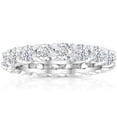 thumbnail image 1 of Pompeii 2 Ct Lab Created Moissanite Eternity Ring Womens Wedding Band 14k White Gold, 1 of 4