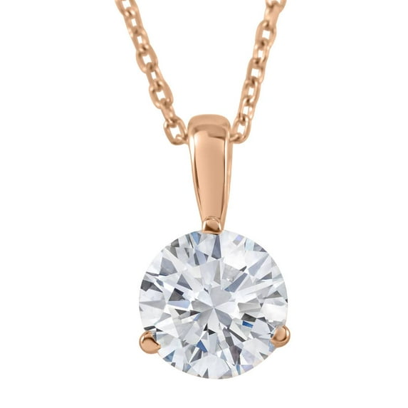 Pompeii 2 ct Solitaire Diamond Pendant available in 14K and Platinum (F,VS2-SI1)