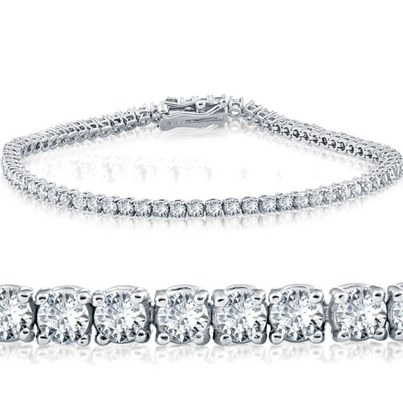Pompeii 2 cttw Lab Grown Diamond Tennis Bracelet 14 KT White Gold 7" (F-G,VS)