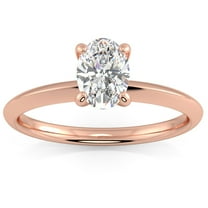 Pompeii .20 - .75Ct Oval Solitaire Diamond Engagement Ring 14k Gold Lab Grown