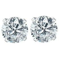 Pompeii .20CT Round Brilliant Cut Natural SI Quality Diamond Stud Earrings In 14K Gold
