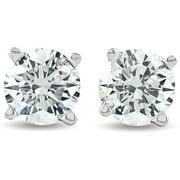 POMPEII3 Pompeii .25 - 1.50 Carat (ctw) Diamond Studs in 14k White Gold Lab Grown (F,VS)