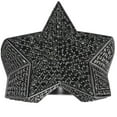 thumbnail image 1 of 2Ct Black Diamond Star Men's Ring 10k Black Gold, 1 of 3