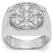 Pompeii 2Ct Diamond Men's Wedding Ring Anniversary Band in White, Yellow, or Rose Gold