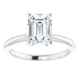 thumbnail image 1 of Pompeii 2Ct Emerald Solitaire Moissanite Engagement Ring in White Yellow or Rose Gold (,), 1 of 4