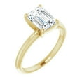 thumbnail image 1 of Pompeii 2Ct Emerald Solitaire Moissanite Engagement Ring in White Yellow or Rose Gold (,), 1 of 3