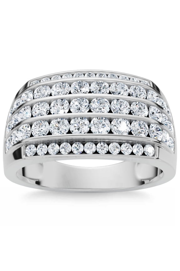 Pompeii 2Ct Men's Diamond Ring in 14k Gold Lab Grown (F/G,VS2-SI1)