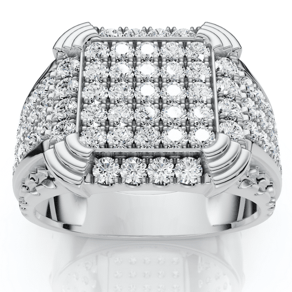 Pompeii 2Ct Men's Diamond Ring in 14k Gold Lab Grown (F/G,VS2-SI1)