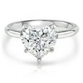 thumbnail image 1 of Pompeii 3Ct White Gold Certified Lab Grown Heart Cut Diamond Engagement Ring (G/VS2), 1 of 7