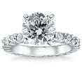 thumbnail image 1 of Pompeii 3 1/2Ct Diamond Eternity Engagement Ring Lab Grown 14k White Gold (G/H,VS1), 1 of 3