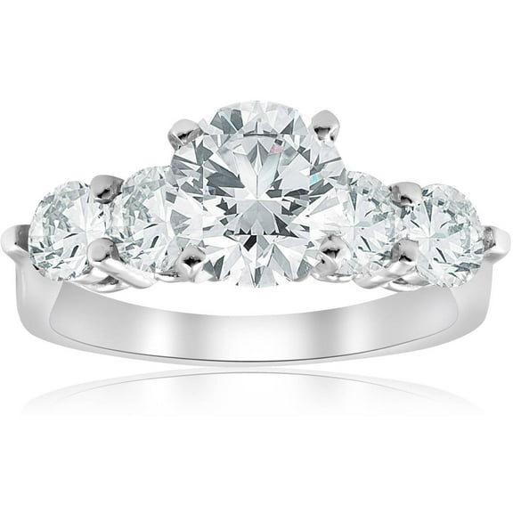 Pompeii Certified 3 1/2Ct Diamond Engagement Ring 14k Gold or Platinum Lab Grown (G,I1)