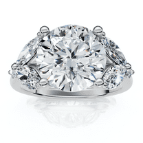 Pompeii 3 3/4Ct Certified Diamond Engagement Ring 14k Gold or Platinum Lab Grown