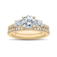 thumbnail image 1 of Pompeii 3/4 ct Round Diamond Engagement Ring Setting & Matching Wedding Band (F,VS), 1 of 2