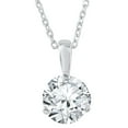 thumbnail image 1 of Pompeii 3/4 ct Solitaire  Lab Grown Diamond Pendant available in 14K and Platinum, 1 of 4