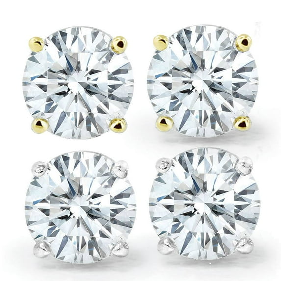 Pompeii 3/4 cttw Natural Diamond Studs IGI Certified (I/J I1/I2) (I-J,I1-I2)
