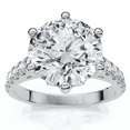 thumbnail image 1 of Pompeii 3.40Ct Round Diamond Engagement Ring Lab Grown in White or Yellow Gold, 1 of 6