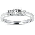 thumbnail image 1 of Pompeii 3/4CT Diamond 3 Stone Engagement Ring 14K White Gold (H/I,I1-I2), 1 of 3