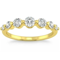 Pompeii 3/4Ct Graduated Diamond Anniversary Wedding Ring 14k Gold Lab Grown (F/G,VS2-SI1)