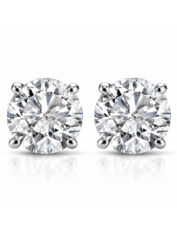 Pompeii 3/4Ct Natural Diamond Studs Available in 14K White And Yellow Gold Setting