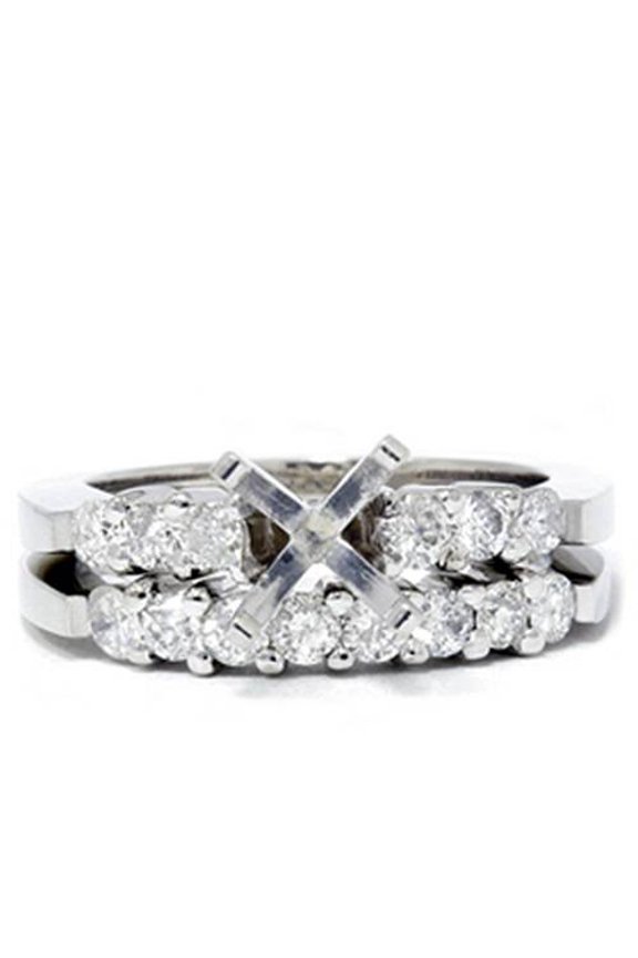 Pompeii 3/4ct Diamond Engagement Matching Ring Setting Semi Mount (G/H,I1)