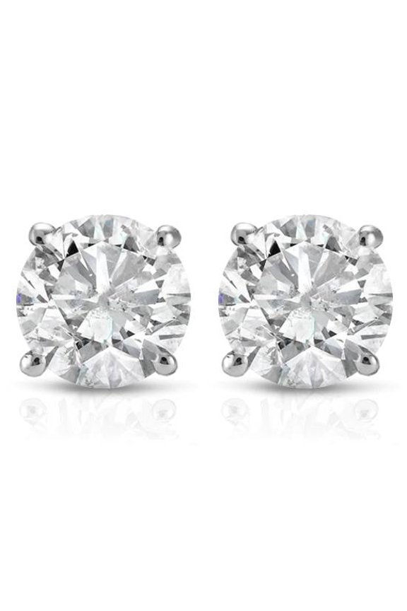 Pompeii 3/4ct Diamond Studs 14K White Gold (G/H,SI2-SI3)