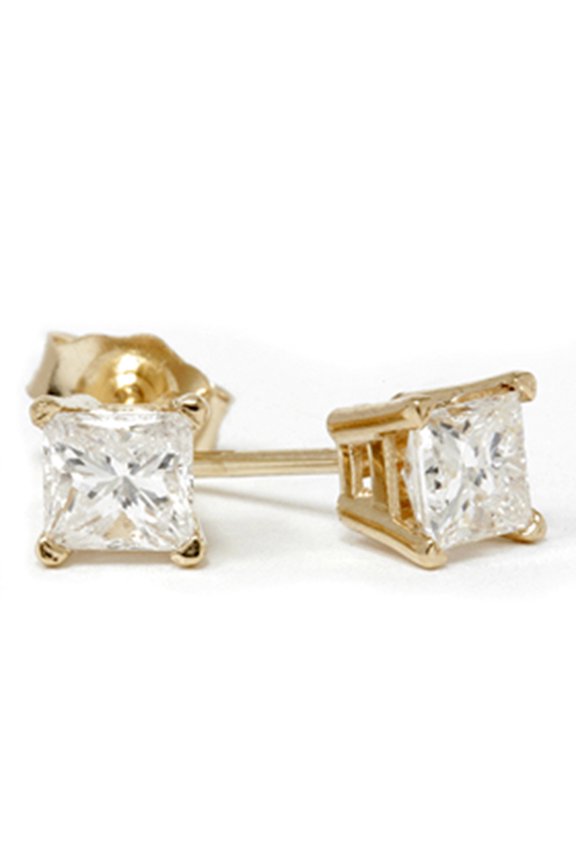 Pompeii 3/4ct Diamond Studs 14K Yellow Gold (G/H,SI2-SI3)
