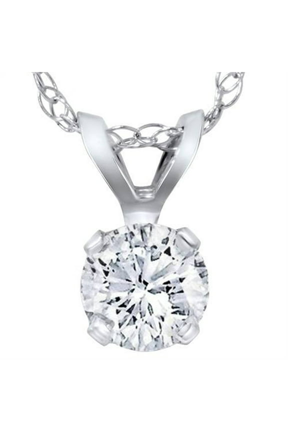 Pompeii 3/8ct VS Diamond Solitaire Pendant Necklace (G/H,VS2)