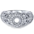 thumbnail image 1 of Pompeii 3/8ct Vintage Diamond Engagement Ring 14K White Gold (G/H,I1), 1 of 4
